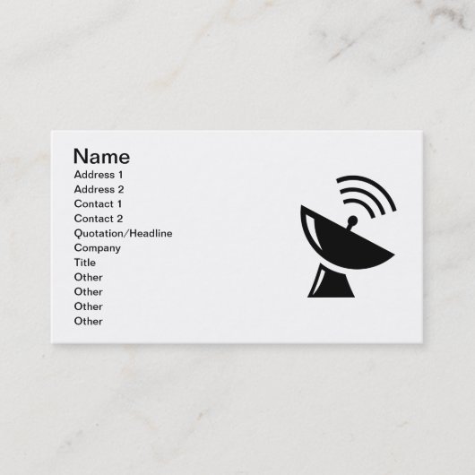 Carte De Visite satellite_vector_Clipart (Devant)