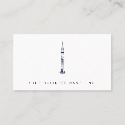 Carte De Visite Saturn Rocket (Devant)