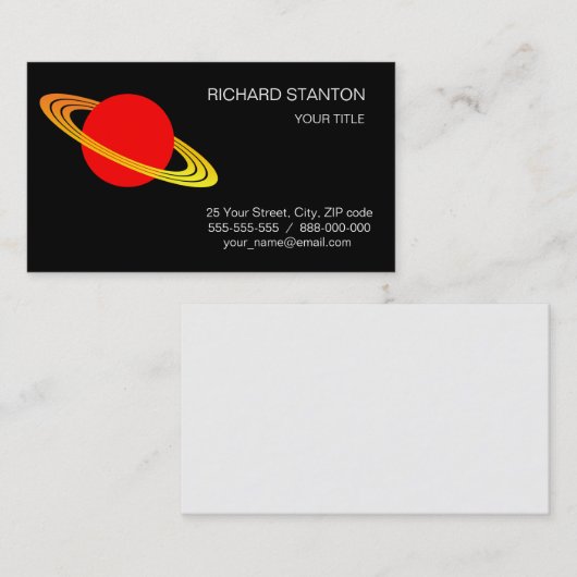 Carte De Visite Saturne (Devant / Derrière)