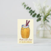 Carte De Visite Sauce à la pomme de confiture de pot maison (Debout devant)
