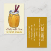 Carte De Visite Sauce à la pomme de confiture de pot maison (Devant / Derrière)