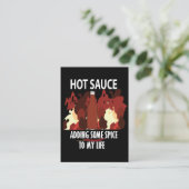 Carte De Visite Sauce chaude Ketchup Fire Red Chili Pepper Food (Debout devant)