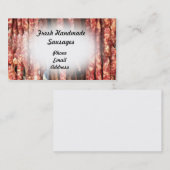 Carte De Visite Saucisses faites main fraîches (Devant / Derrière)