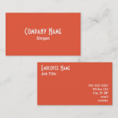 Carte de visite saumon (Devant / Derrière)