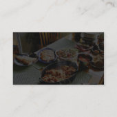 Carte De Visite Saumon de nourriture (Dos)