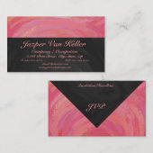 Carte De Visite Saumon Swirl (Devant / Derrière)