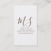 Carte De Visite Saupoudrer Boulangerie Crème glacée Décongélation (Dos)