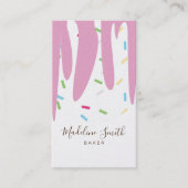 Carte De Visite Saupoudrer Boulangerie Crème glacée Décongélation (Devant)