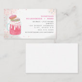 Carte De Visite Saupoudrer de beignets roses de laiton extrême (Devant / Derrière)