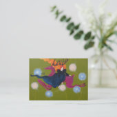 Carte De Visite Saut des cerfs communs (Debout devant)