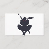 Carte De Visite Saut Ninja silhouette - Choisir la couleur arrière (Dos)