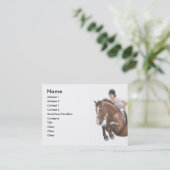 Carte de visite sautant de cheval d'exposition (Debout devant)