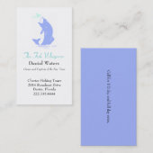 Carte de visite sautant élégant de pêche de (Devant / Derrière)