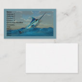 Carte De Visite Saute Blue Marlin (Devant / Derrière)