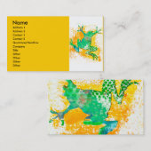 Carte De Visite Sauter de grenouille verte (Devant / Derrière)