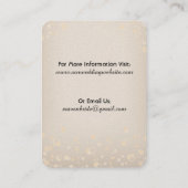 Carte De Visite Sautez la Champagne - sauvez l'étiquette de date (Dos)