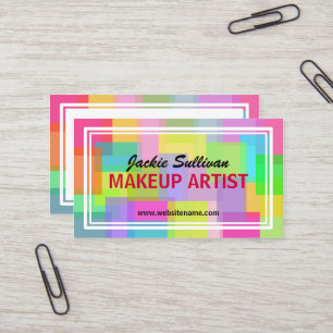 Carte De Visite Sauvage au sujet du maquilleur de couleur