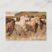 CARTE DE VISITE SAUVAGE DE CONTACT DE CHEVAUX DE (Dos)