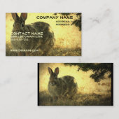 Carte de visite sauvage de lapin (Devant / Derrière)