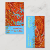 Carte De Visite Sauvetage architectural/Faux Gold Filigree (Devant / Derrière)