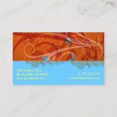 Carte De Visite Sauvetage architectural/Faux Gold Filigree (Dos)