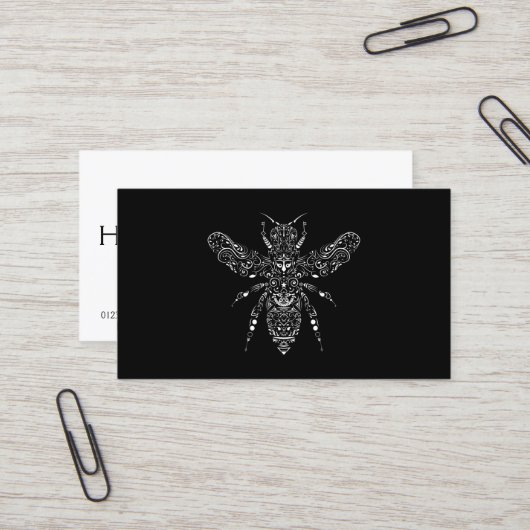 Carte De Visite sauvez les abeilles (Devant/Arrière en situation)