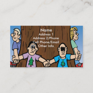 Carte de visite : Sauvez nos arbres