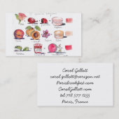 Carte De Visite Saveurs de Macaron par Carol Gillott (Devant / Derrière)