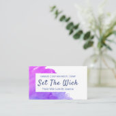 Carte De Visite Savon à bougie à la chandelle à pâte feuilletée (Debout devant)