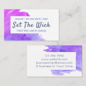 Carte De Visite Savon à bougie à la chandelle à pâte feuilletée (Devant / Derrière)