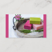 Carte De Visite Savon artisanal Ajouter Votre Nom Purple (Dos)