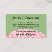 Carte De Visite Savon artisanal d'illustration verte (Dos)