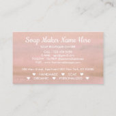 Carte De Visite Savon Fleurs Rustiques (Dos)