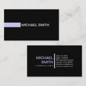 Carte De Visite Savon moderne élégant noir clair (Devant / Derrière)
