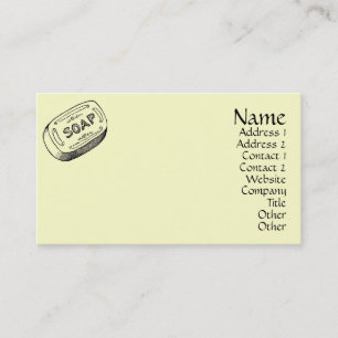 Carte De Visite Savon Vintage