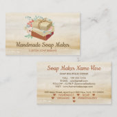 Carte De Visite Savons avec baignoire thème design boho (Devant / Derrière)