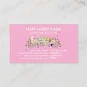 Carte De Visite Savons Naturels rose (Dos)