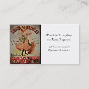 Carte De Visite Savons vintages de Savon Naturel