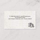 Carte De Visite Saw marteau | Grunge Arrière - plan (Dos)