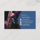Carte de visite saxophone (Devant)