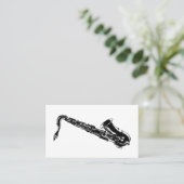 Carte de visite saxophone (Debout devant)