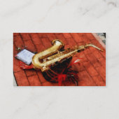 Carte De Visite Saxophone avant défilé - finition de platine (Dos)