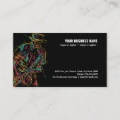 Carte De Visite Saxophone de jazz Abstrait (Dos)