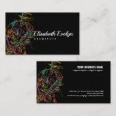 Carte De Visite Saxophone de jazz Abstrait (Devant / Derrière)