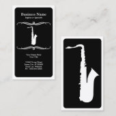 Carte De Visite saxophone mod (Devant / Derrière)