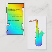 Carte De Visite saxophone oddRex (Devant / Derrière)