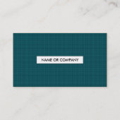 Carte De Visite saxophone plaid (Dos)