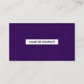 Carte De Visite saxophone plaid (Dos)