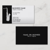 Carte De Visite saxophone professionnel (Devant / Derrière)