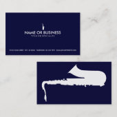 Carte De Visite saxophone simple (Devant / Derrière)